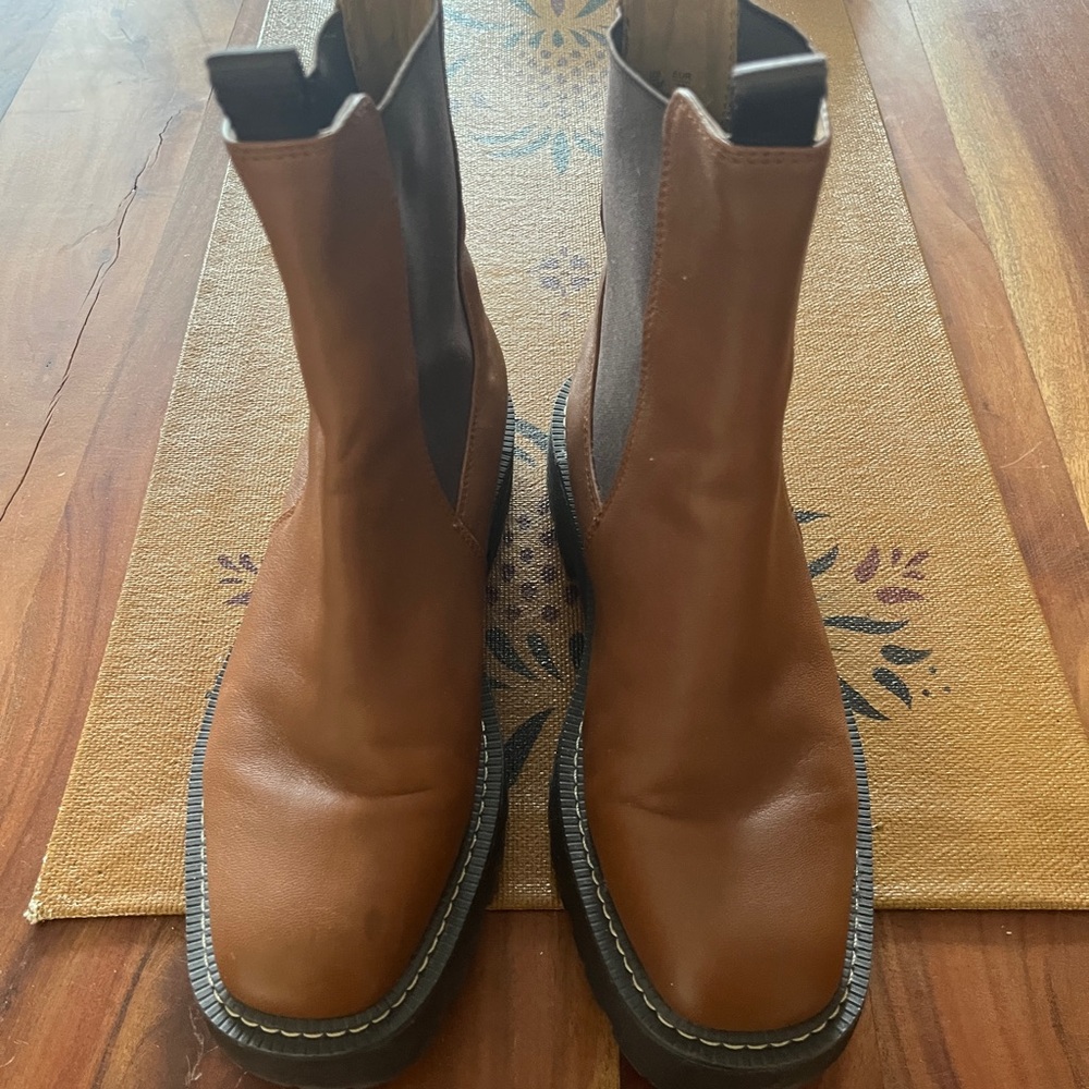 Sam Edelman Tan Leather Ankle Boots